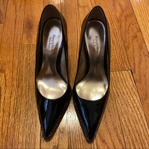 Simply Vera Wang Cherie Black Patent Leather Pump Heels Women’s Size 6